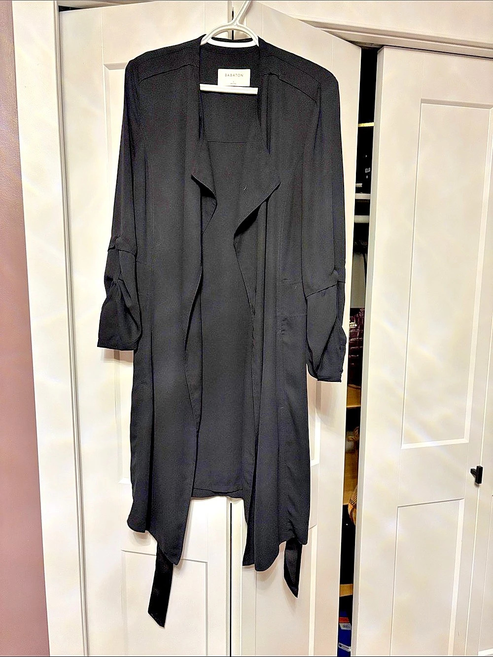 Babaton Lawson Trench Coat Black